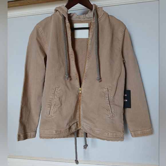 NWT Mother Superior- Double Draw Zip Hoodie Jacket in Brush Women's Size S - Picture 4 of 6